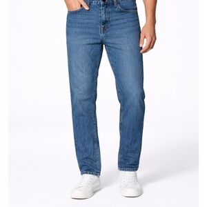 The Kooples Straight Leg Button Fly Blue Jeans